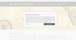 Desktop Screenshot of malabarinvest.com